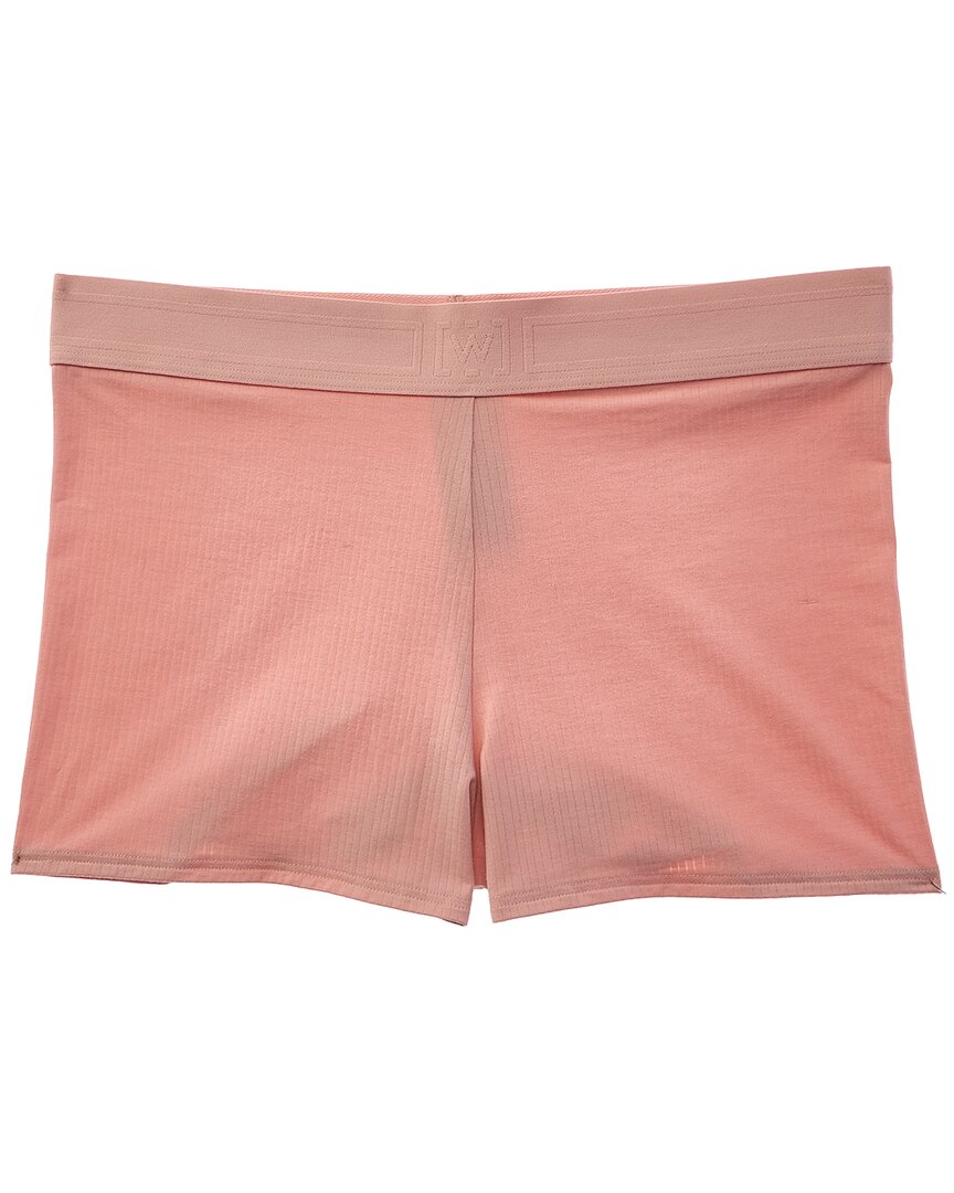 Wolford Beauty Cotton Bike Short In Pink