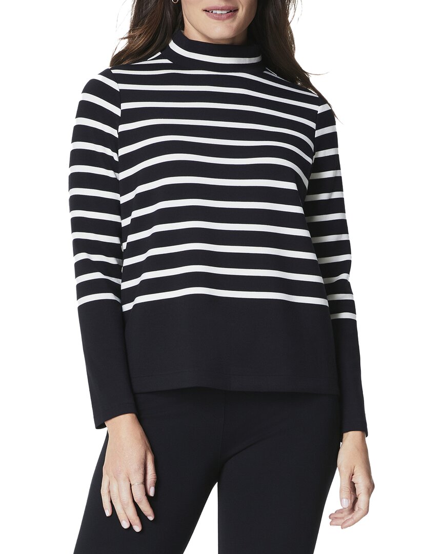 Spanx Air Essentials Mock Pullover Stripe In Multi