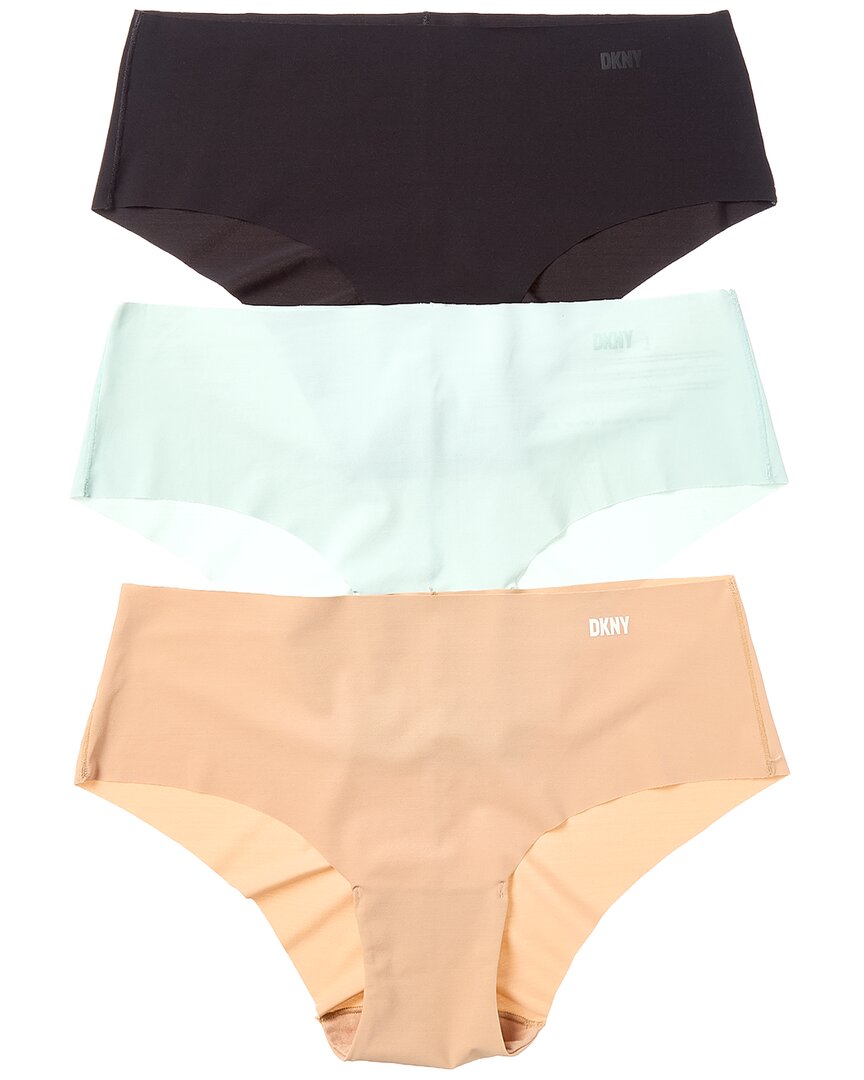 Dkny 3pk Laser-cut Anywhere Hipster In Multi