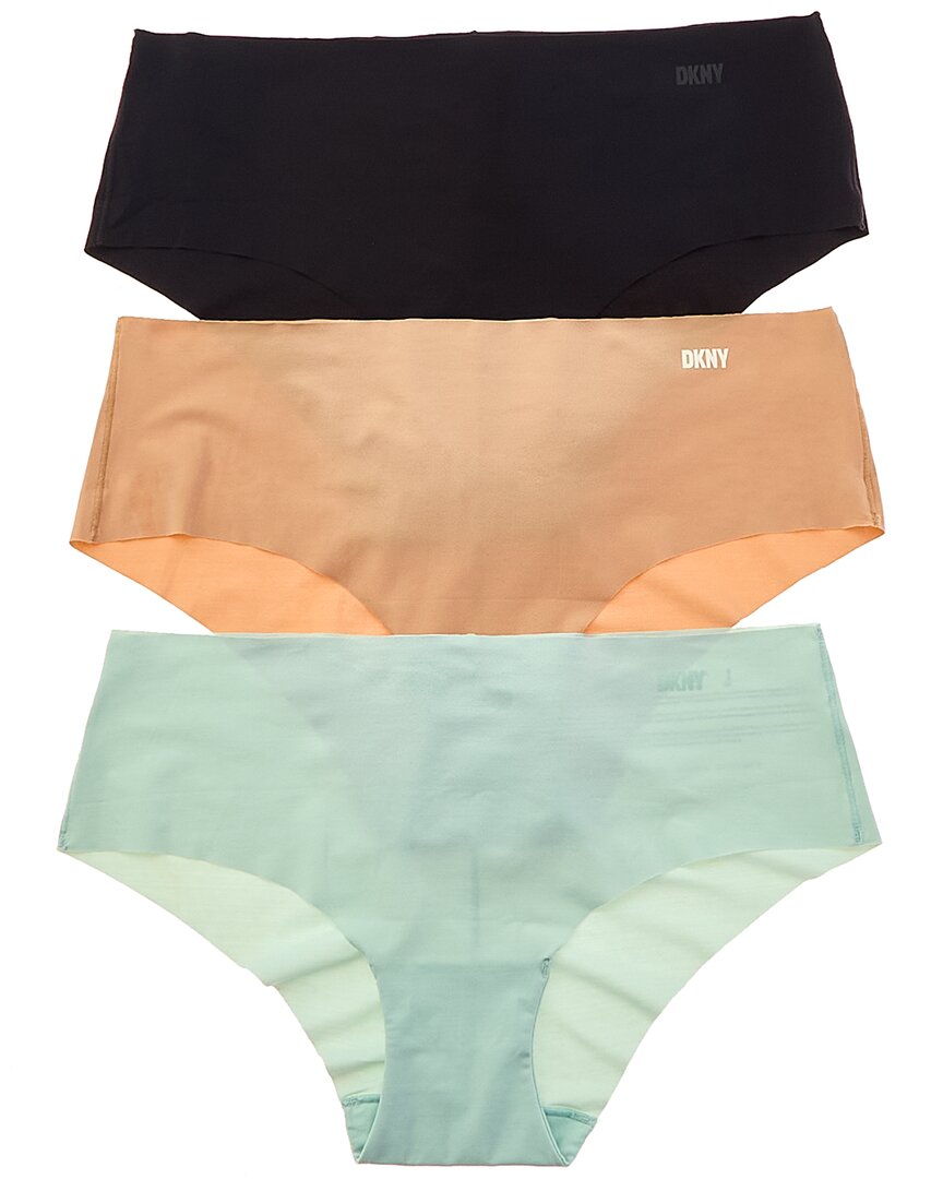 Dkny Litewear Cut Anywhere Assorted 3-pack Hipster Briefs
