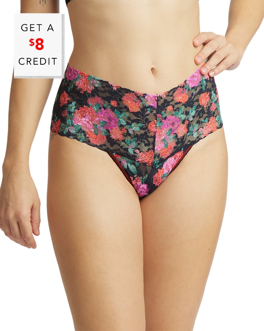 Hanky Panky Printed Retro Lace Thong