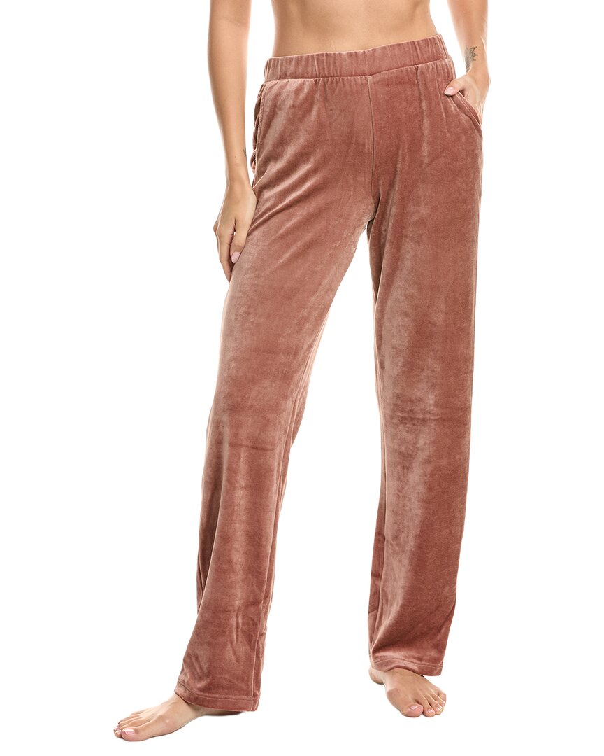 Hanro Velour Pant In Brown