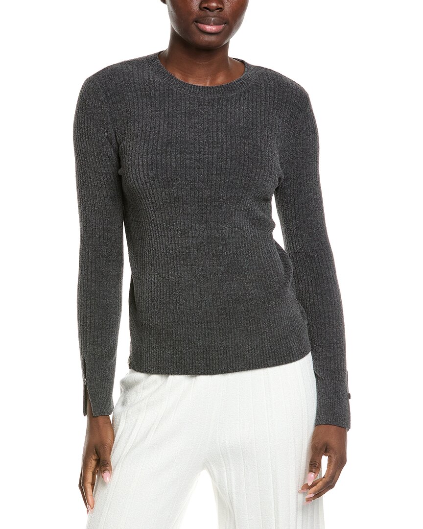 Barefoot Dreams Cozychic Ultra Lite Ribbed Top In Grey