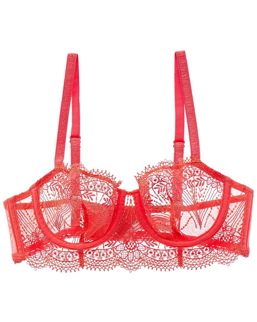 Simone Perele Allure Demi Cup Bra In Red