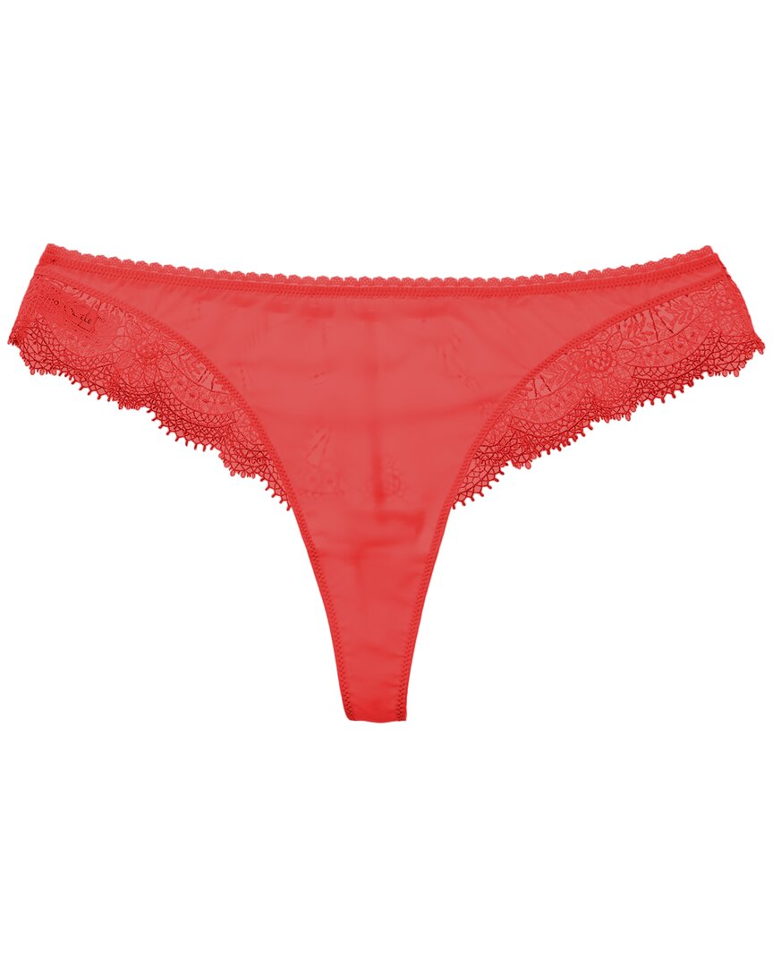 Simone Perele Allure Tanga In 219-coralia Red