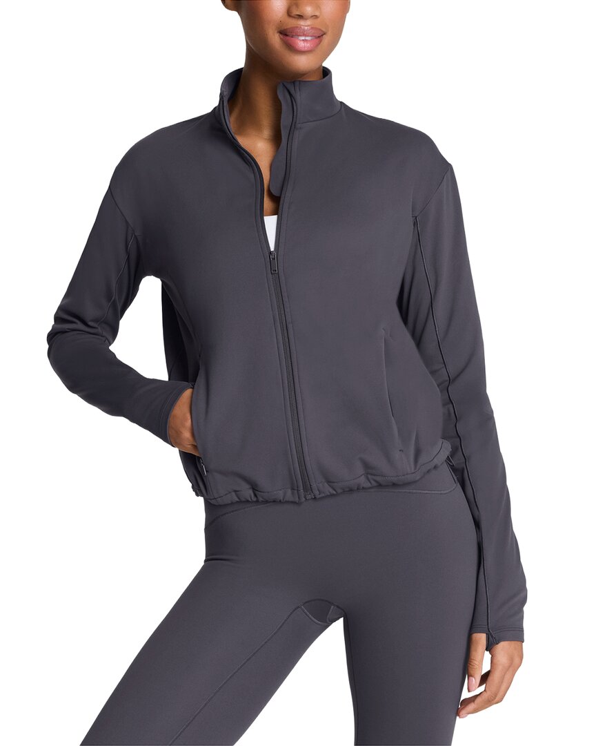 Spanx ® Brushed Full Zip Jacket In Gray