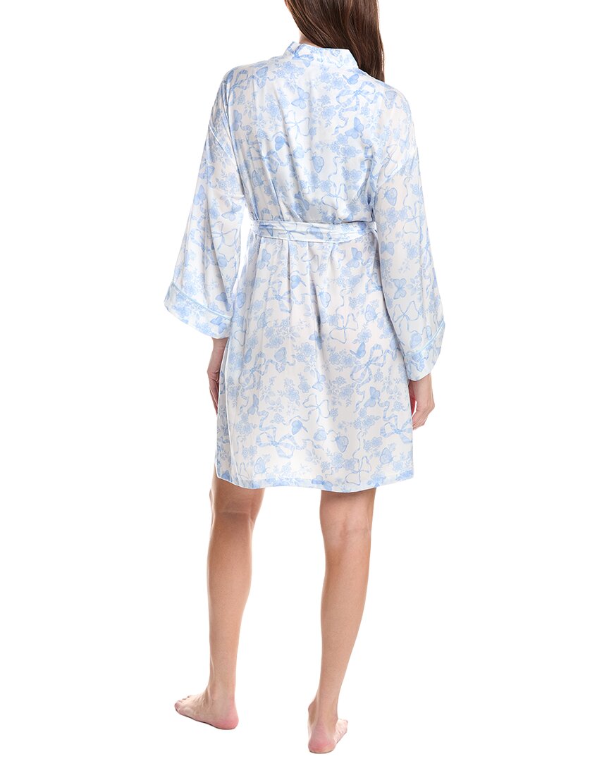 Room Service Printed Short Robe In Multi