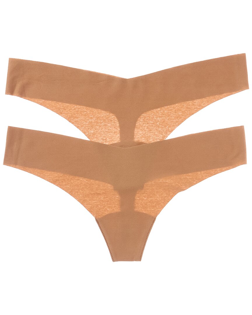 Commando Set Of 2 Thong Panty In Neutral
