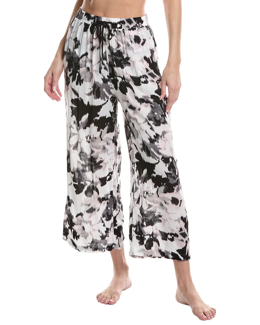 Shop Donna Karan Sleepwear Sleep Crop Pant In White