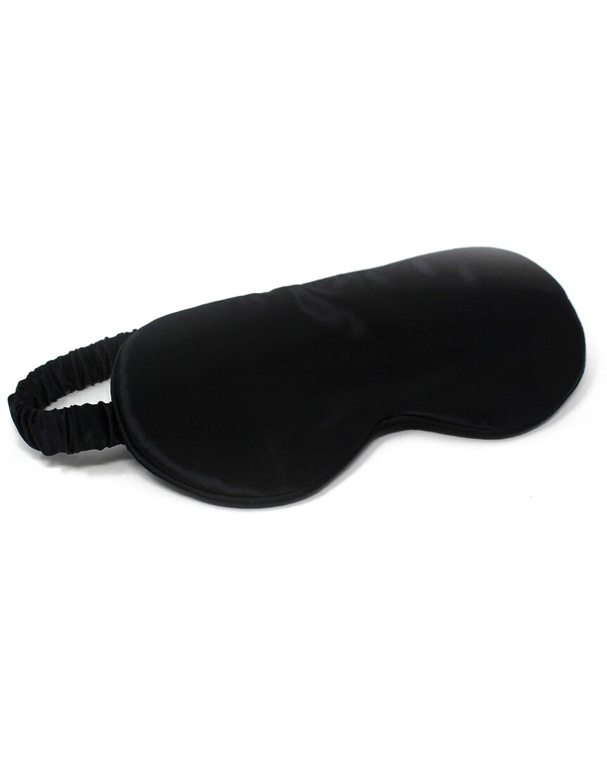 Melange Home Silk Eye Mask In Black