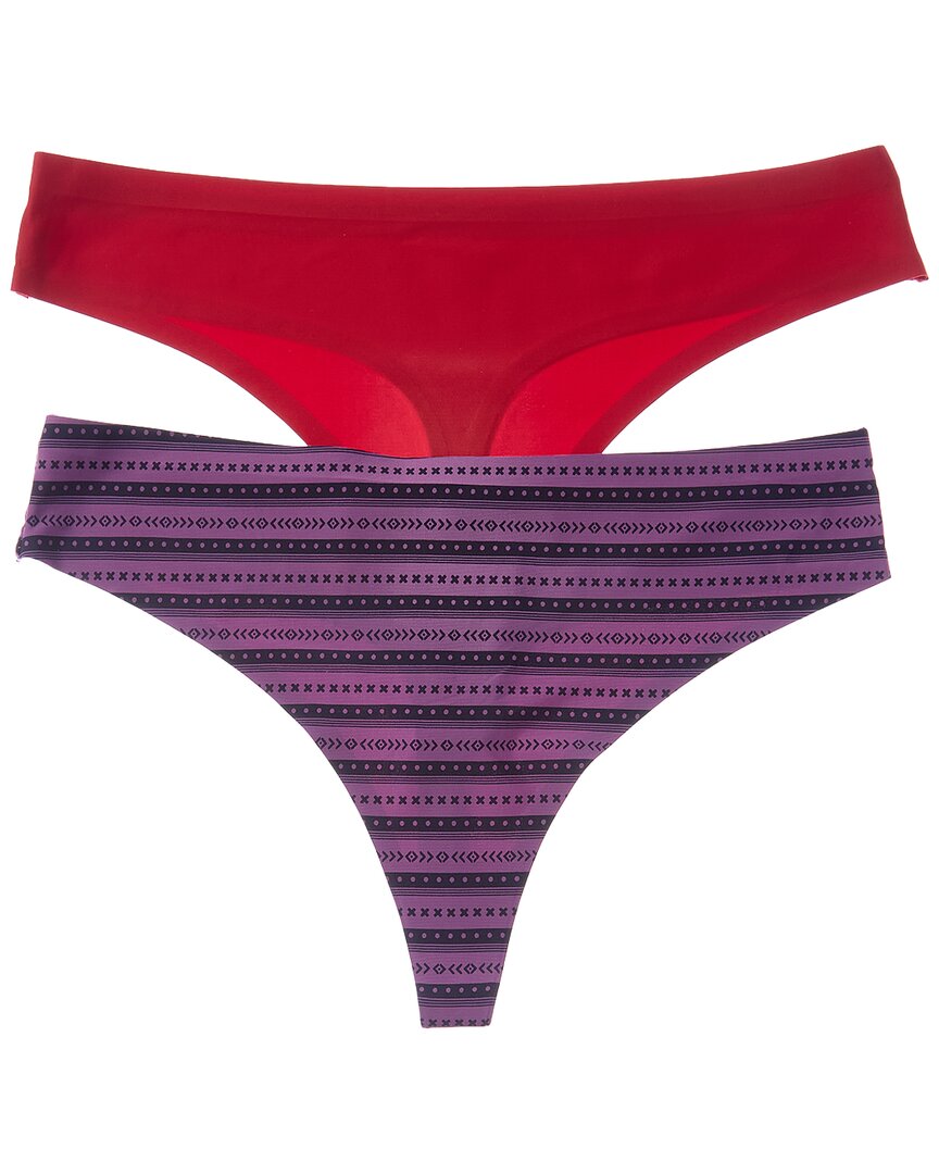 Honeydew 2pk Skinz Thong In Majestic Geo/cupid