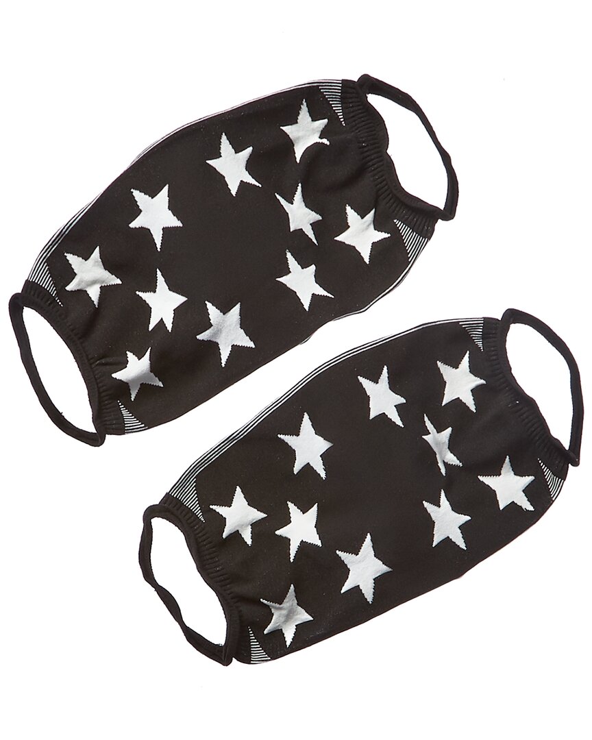 Emilio Cavallini Pack Of 2 Cloth Face Masks In Black