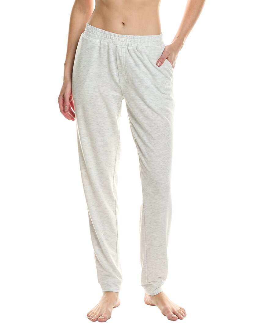 Hue Heather Basic Lounge Pant In White