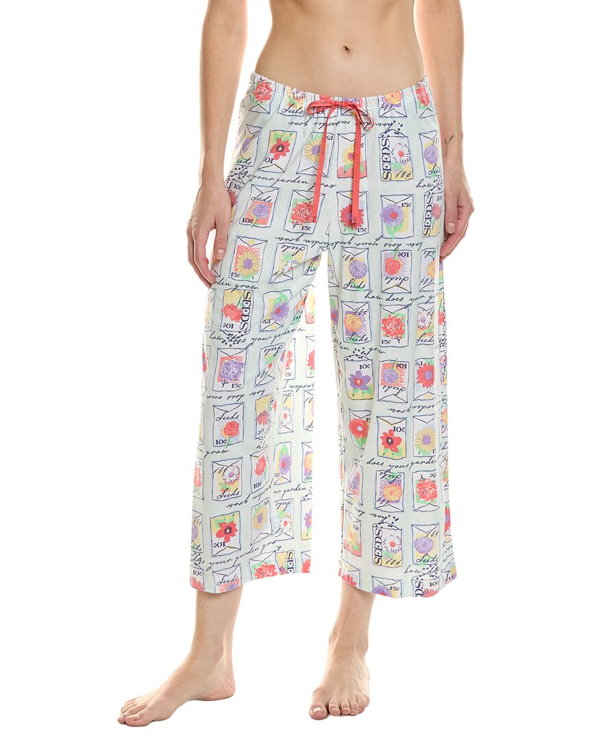 Hue Garden Seeds Pajama Capri In White