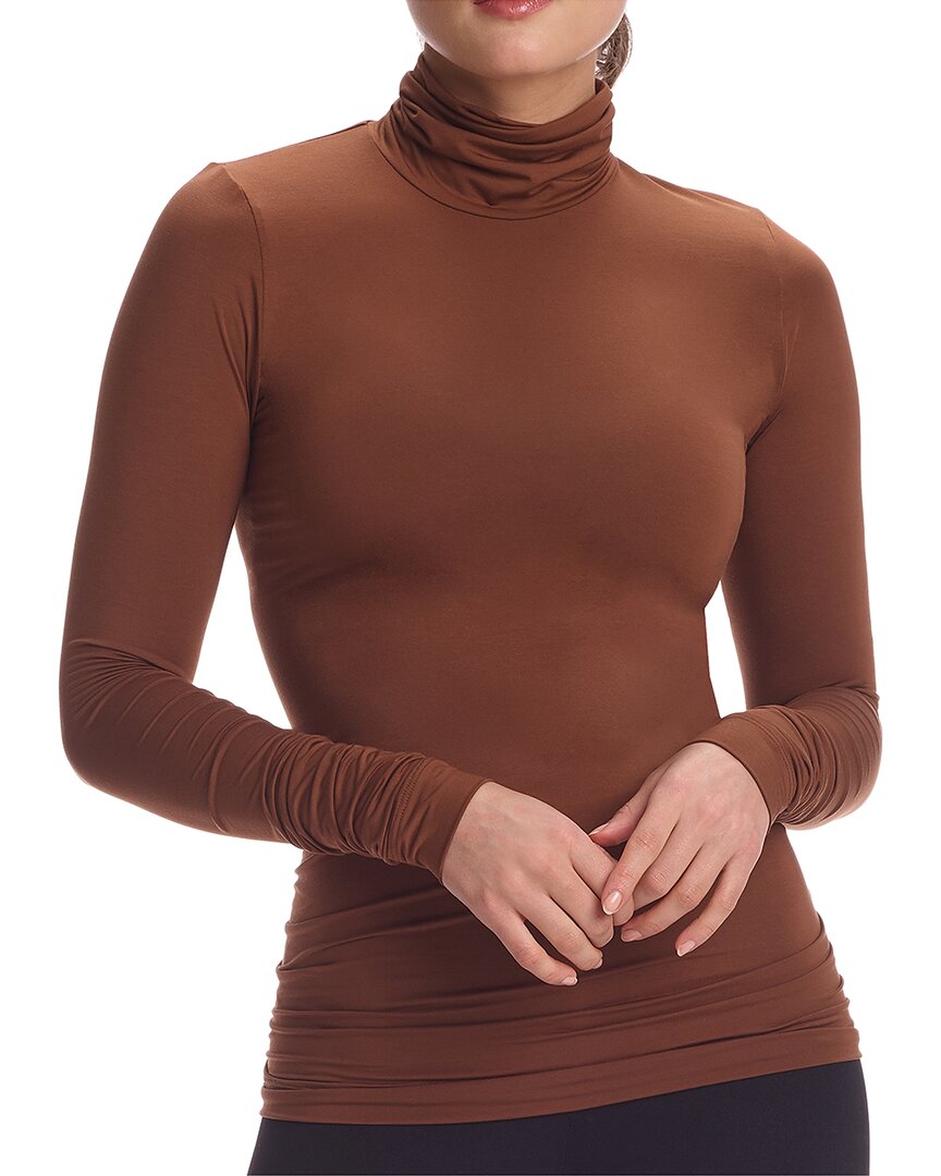 COMMANDO Butter cropped stretch-Micro Modal turtleneck top