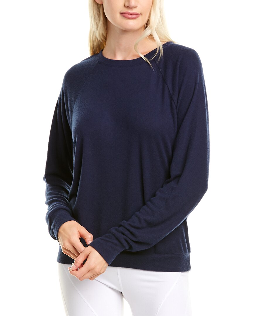 Eberjey Mina Ringer Sweatshirt Women's Blue S | eBay