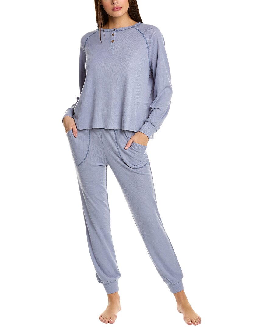 Honeydew Intimates 2pc Fall Back Lounge Pant Set In Grey