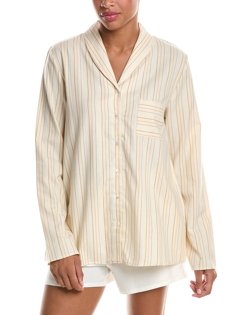 Hanro Loungy Nights Shawl Collar Cotton Shirt