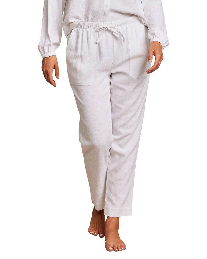 Barefoot Dreams Linen-blend Pant In White
