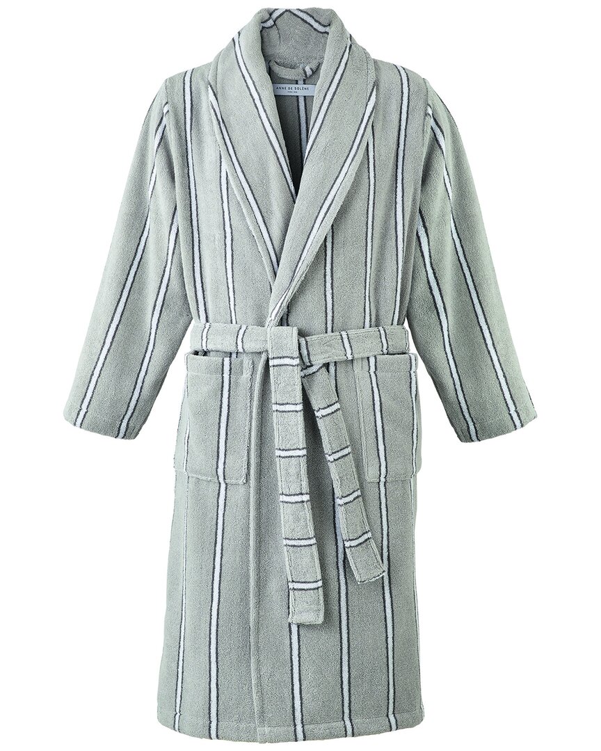 Anne De Solene Anne De Solène Journey Gris Bathrobe In Green