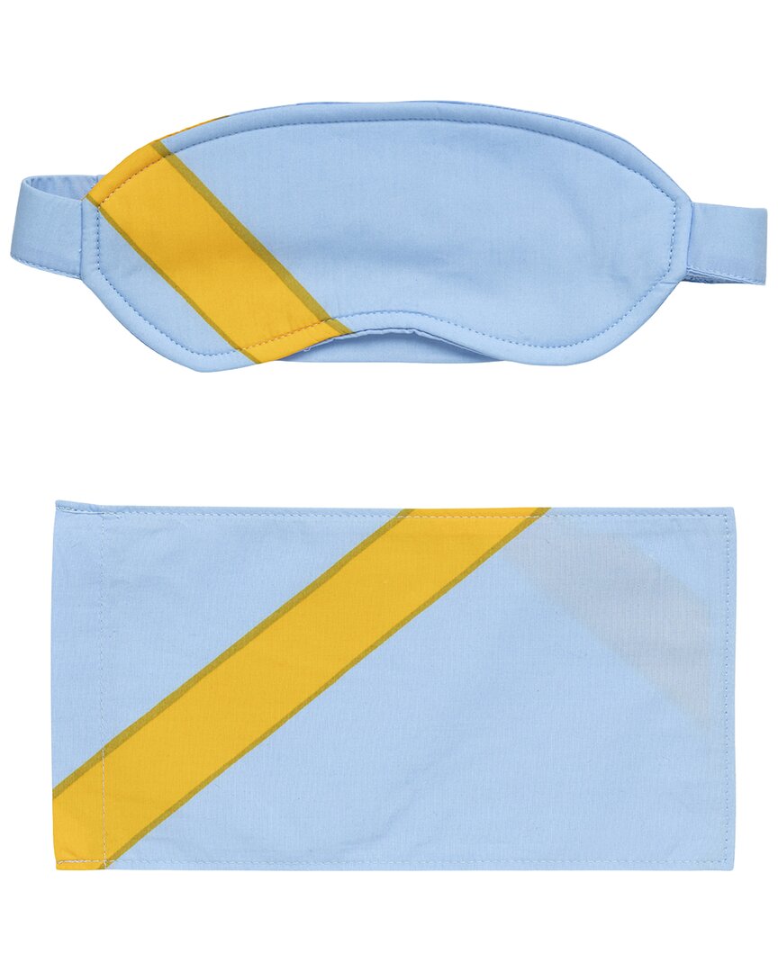 Marimekko Basso Sleep Mask In Blue
