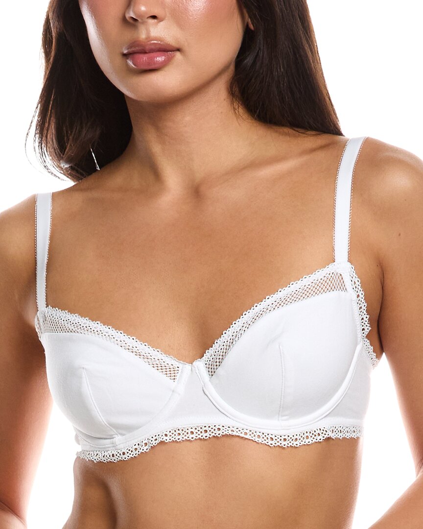 Passionata Charlotte Wired Lace Demi Bra In White