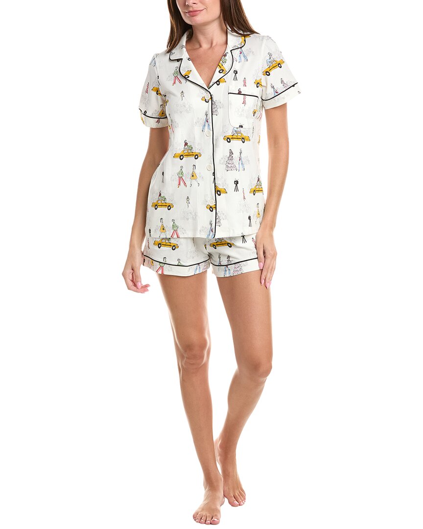Bedhead 2pc Short Pajama Set In White