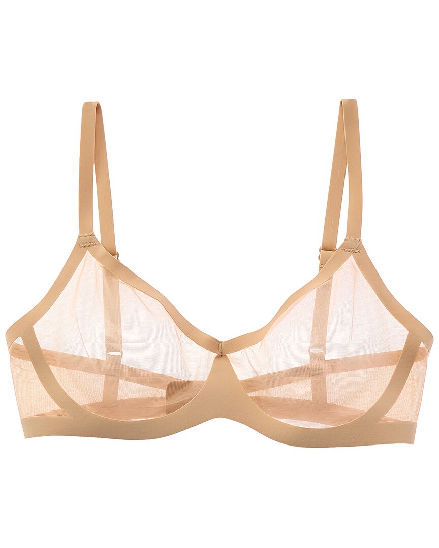 Commando Chic Mesh Bralette In Brown