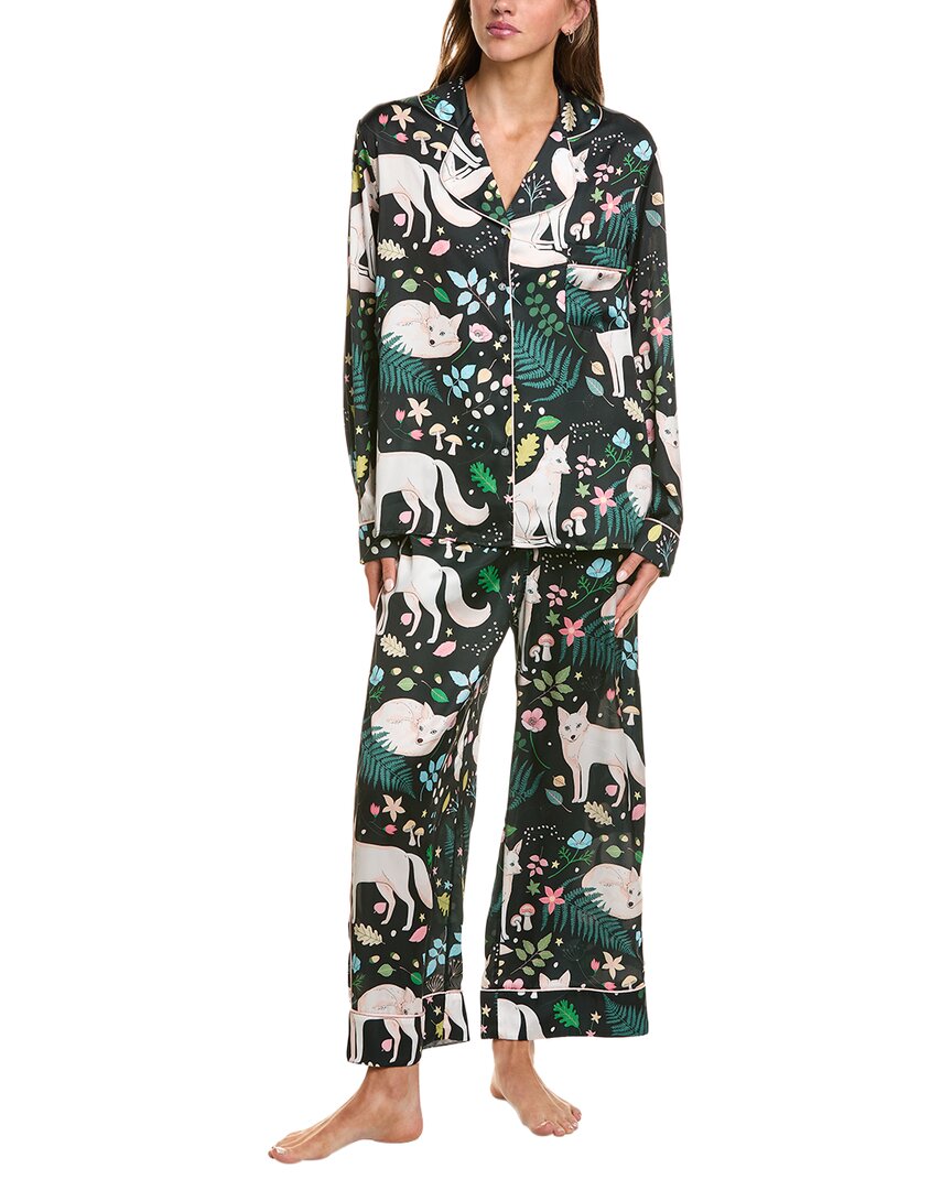 Karen Mabon 2pc Long Sleeve Pajama Set In Multi
