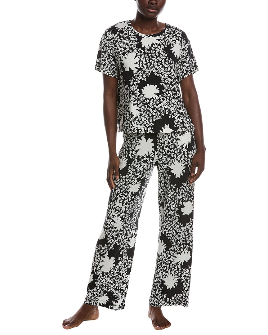 Sanctuary 2pc T-shirt & Long Pant Set In Black