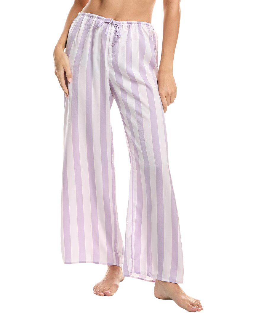 Florence By Mills Satin Pant In Purple