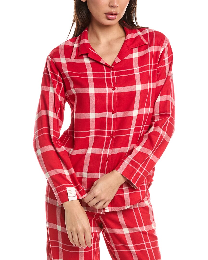Florence By Mills Flannel Sleep Shirt In Red