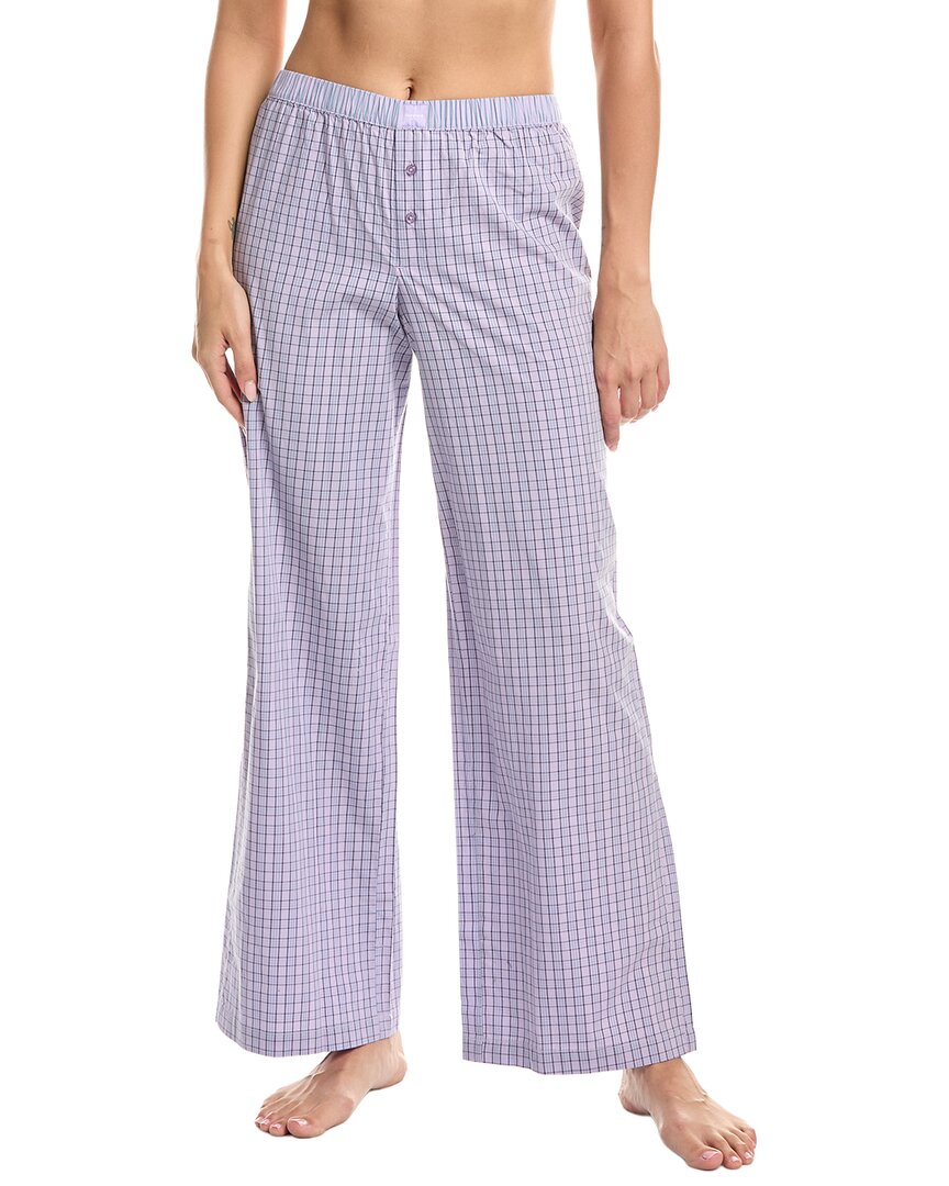 Florence By Mills Micro Plaid Pant In Purple
