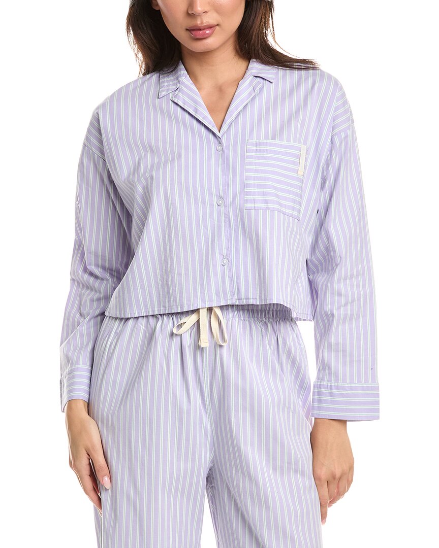 Florence By Mills Crop Shirt In Purple