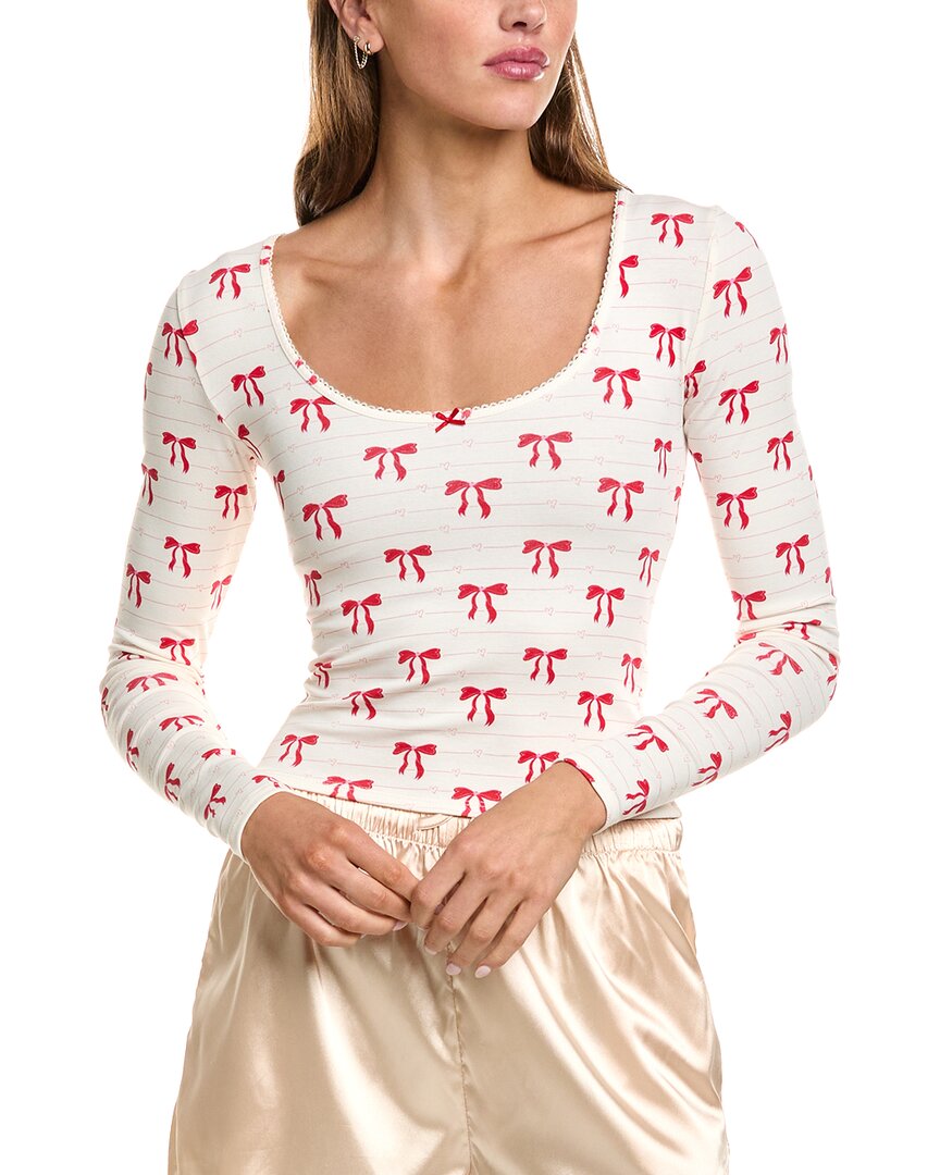 Florence By Mills Daze Off Long Sleeve Top In Tdx-tied Up