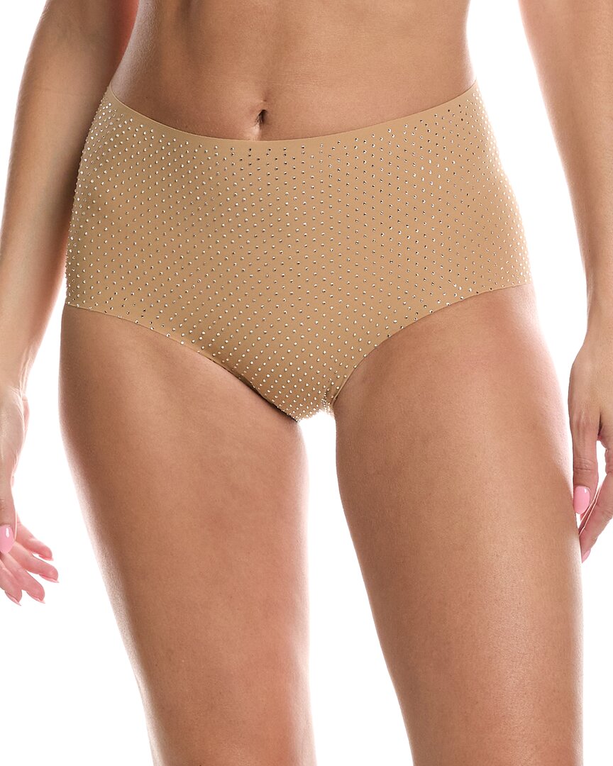 Commando Party Starter High Rise Bikini Bottom In Brown