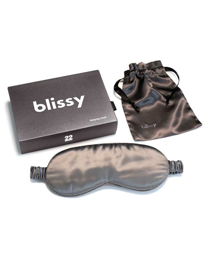 Blissy 100% Mulberry Silk Sleep Mask In Brown