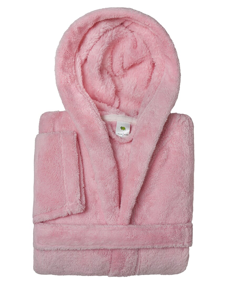 Linum Home Textiles Linum Kids Super Plush Hooded Bathrobe