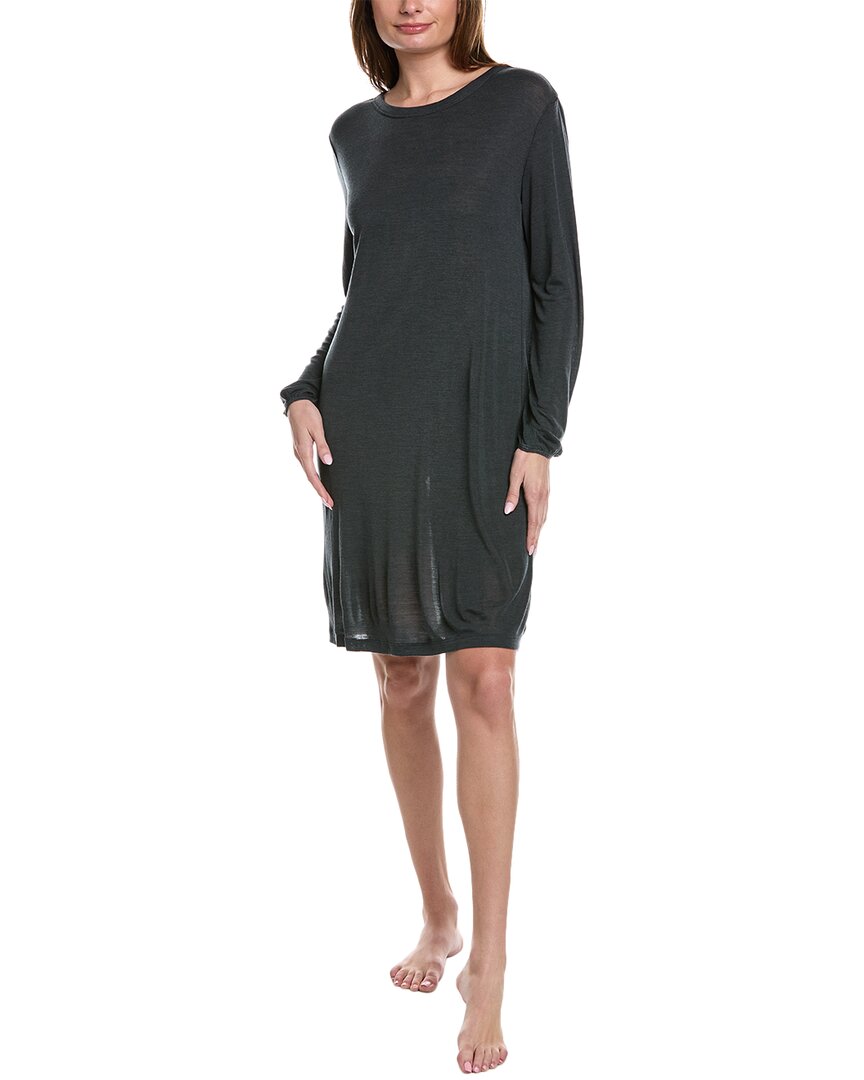 Hanro Sleep Wool-blend Nightgown In Grey