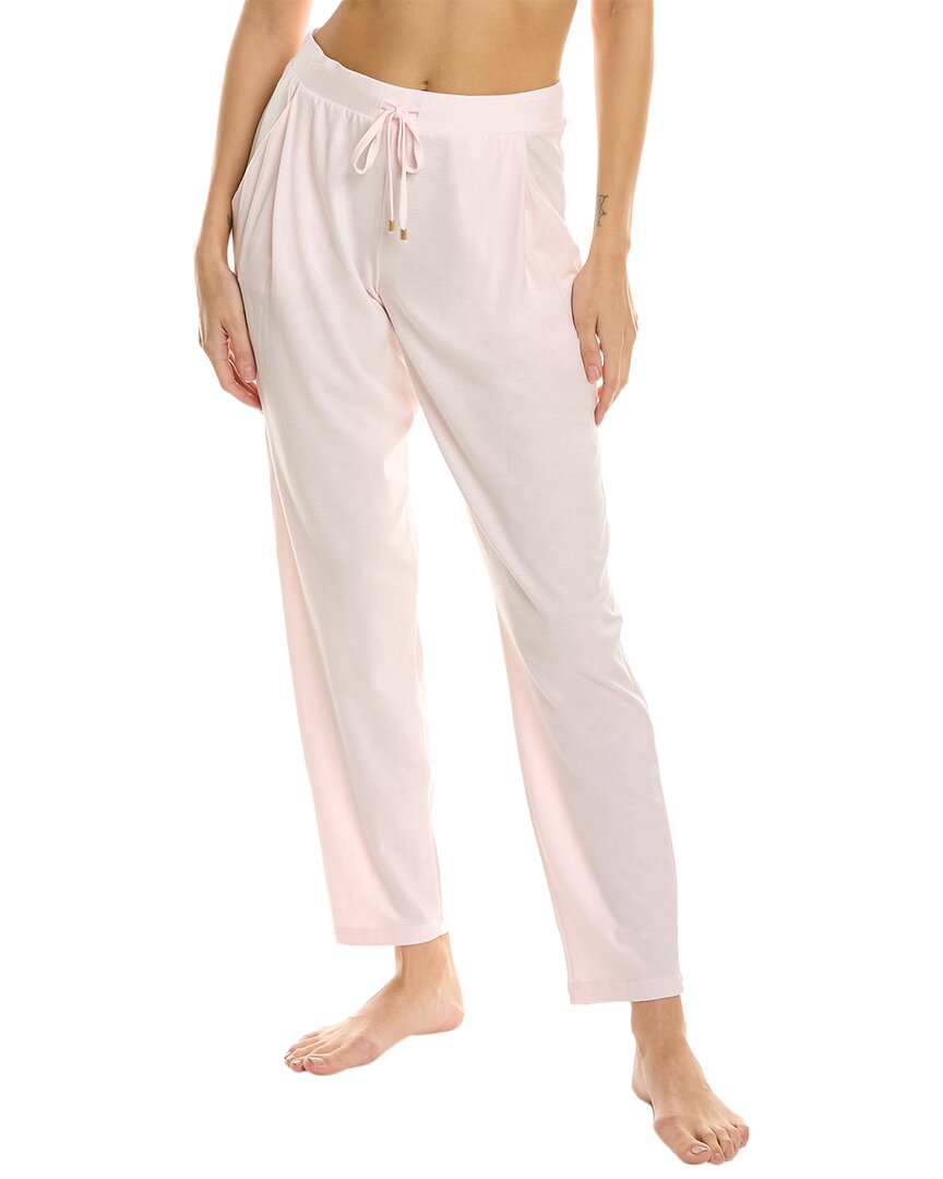 Hanro Sleep And Lounge Knit Long Pant In Pink