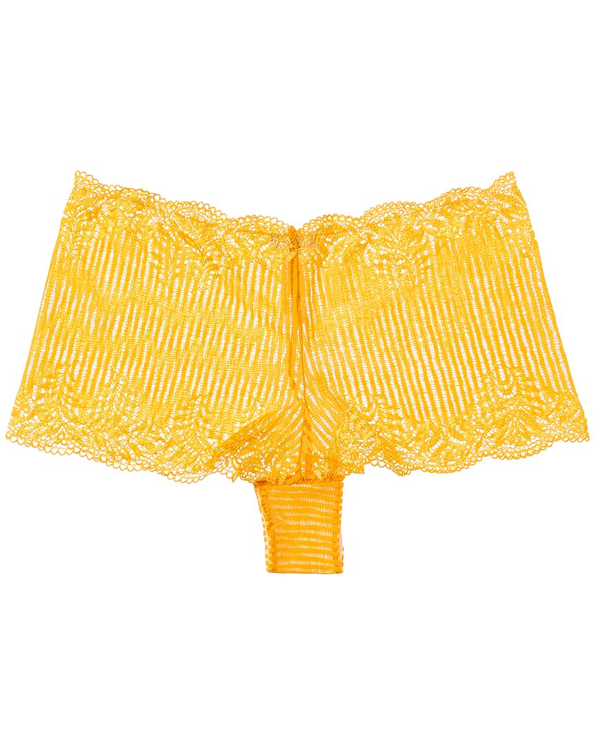 Hanro Luxury Moments Lace Boyleg In Yellow