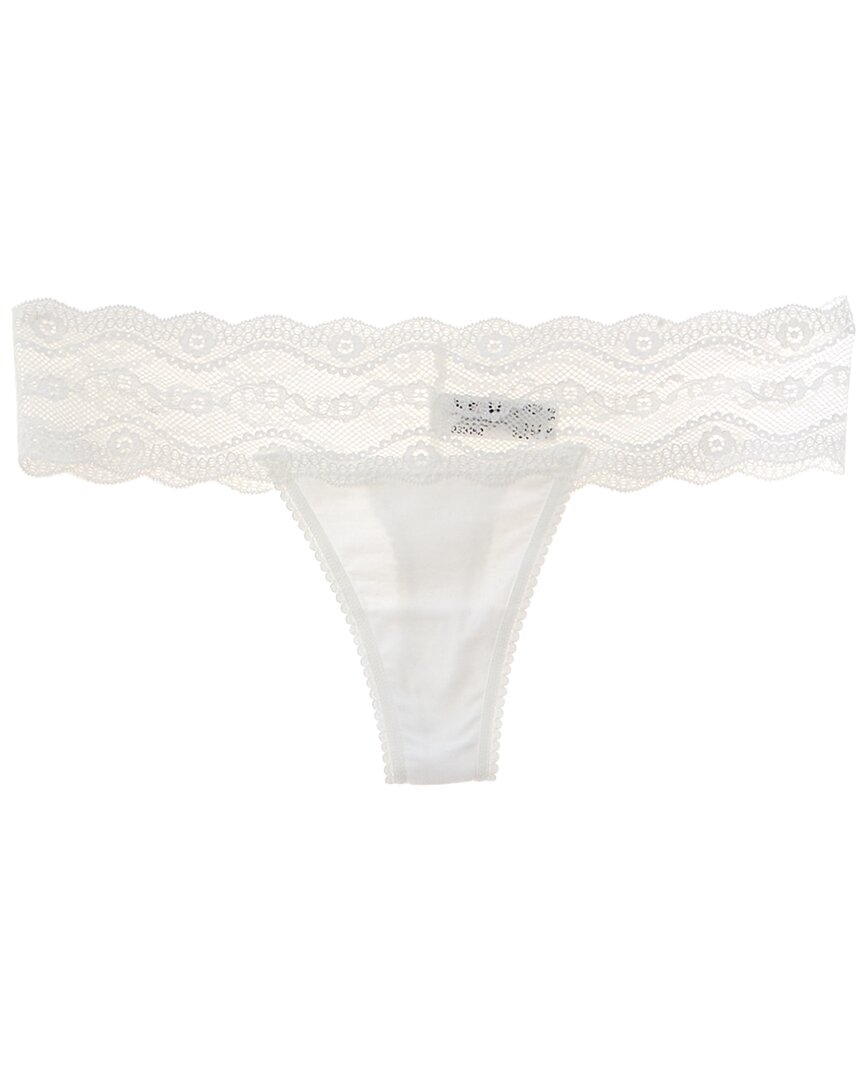 B.tempt'd By Wacoal B.temptd By Wacoal. B.adorable Thong In White