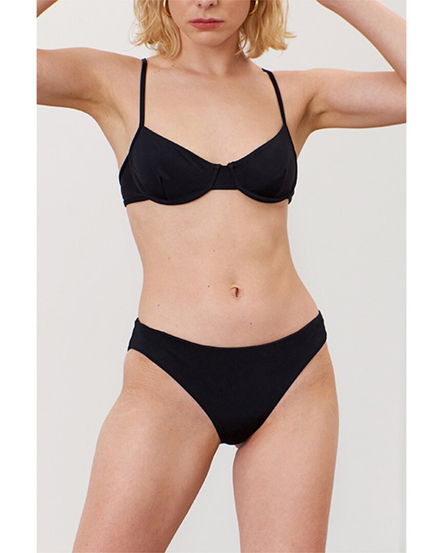 Mara Hoffman Dori Bikini Bottom In Black