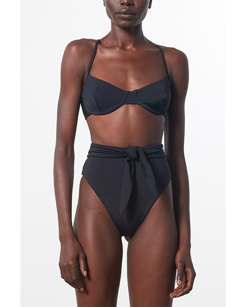 Mara Hoffman Mazlyn Bikini Top In Black