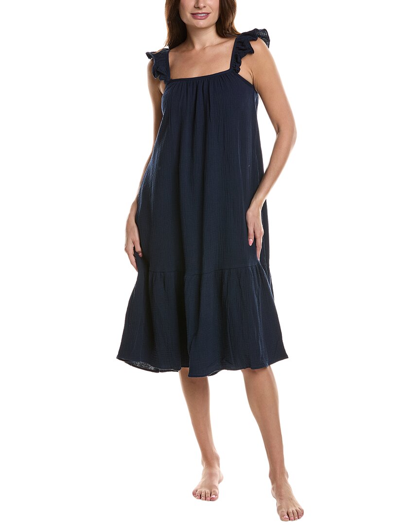 Petite Plume Celeste Night Dress In Blue