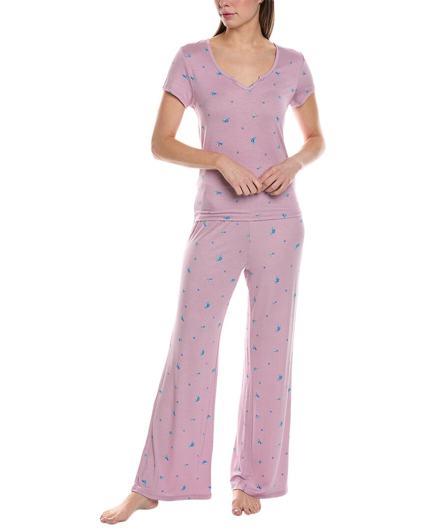 Shop Honeydew Intimates 2pc Good Times Pajama Set In Purple