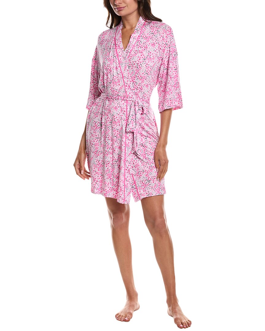 Ellen Tracy Wrap Robe In Pink