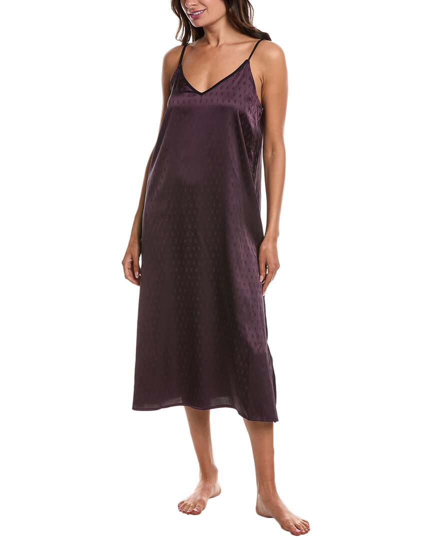 Shop Dkny Sleep Chemise In Purple