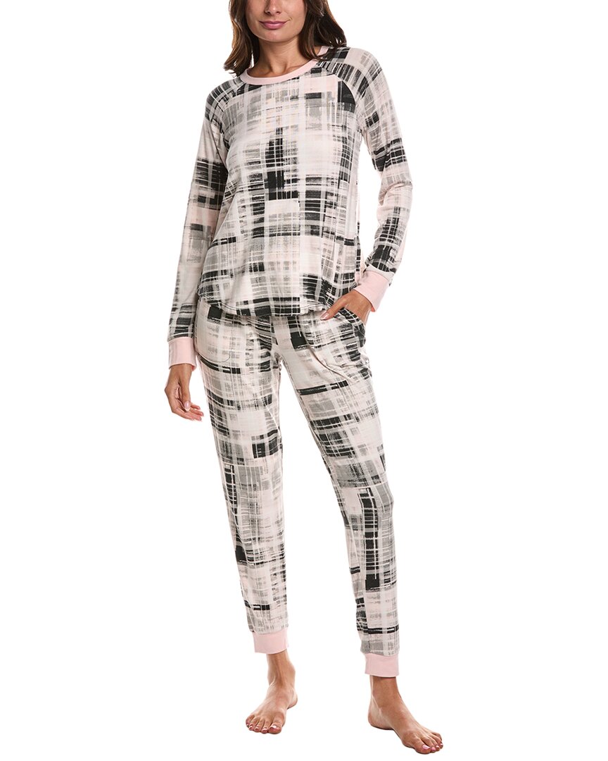 Kensie 2pc Top & Jogger Pant Set In Grey