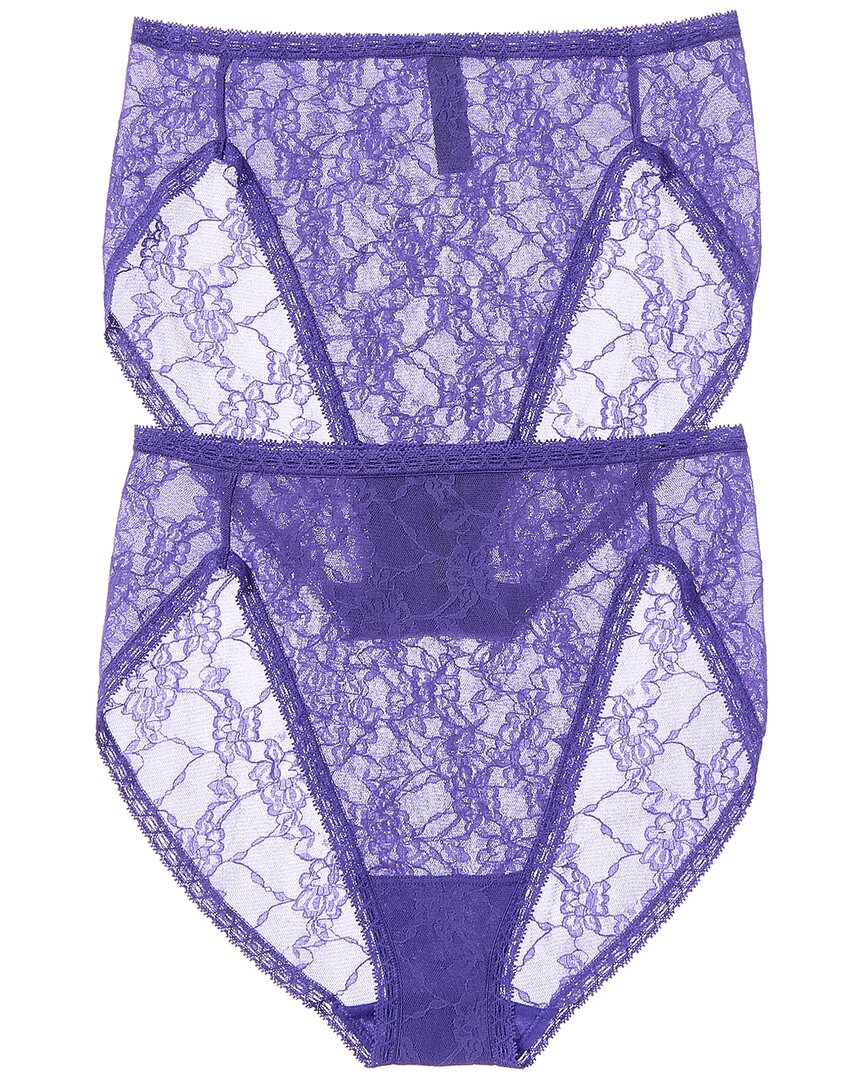 Natori 3pk Bliss Allure French Cut Panty In Purple